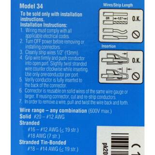 IDEAL In-Sure 4-Port Yellow Wire Connectors (200-Jar) 30-1034J