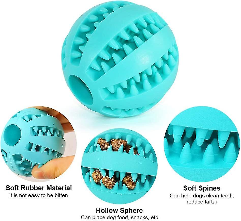 2 Dog Toy Dog Rubber Chew Ball Clean Teeth Bite Ant Toyinteractive Iq Toy Ball For S Medium Dog