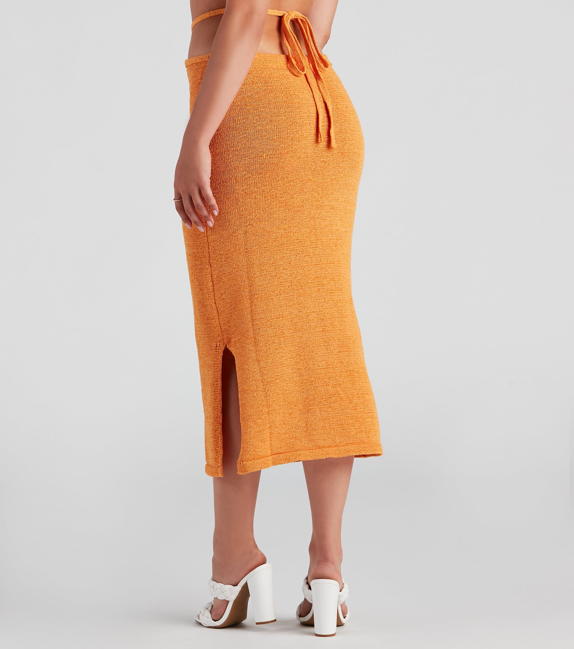 Sunset Beauty Cutout Midi Skirt