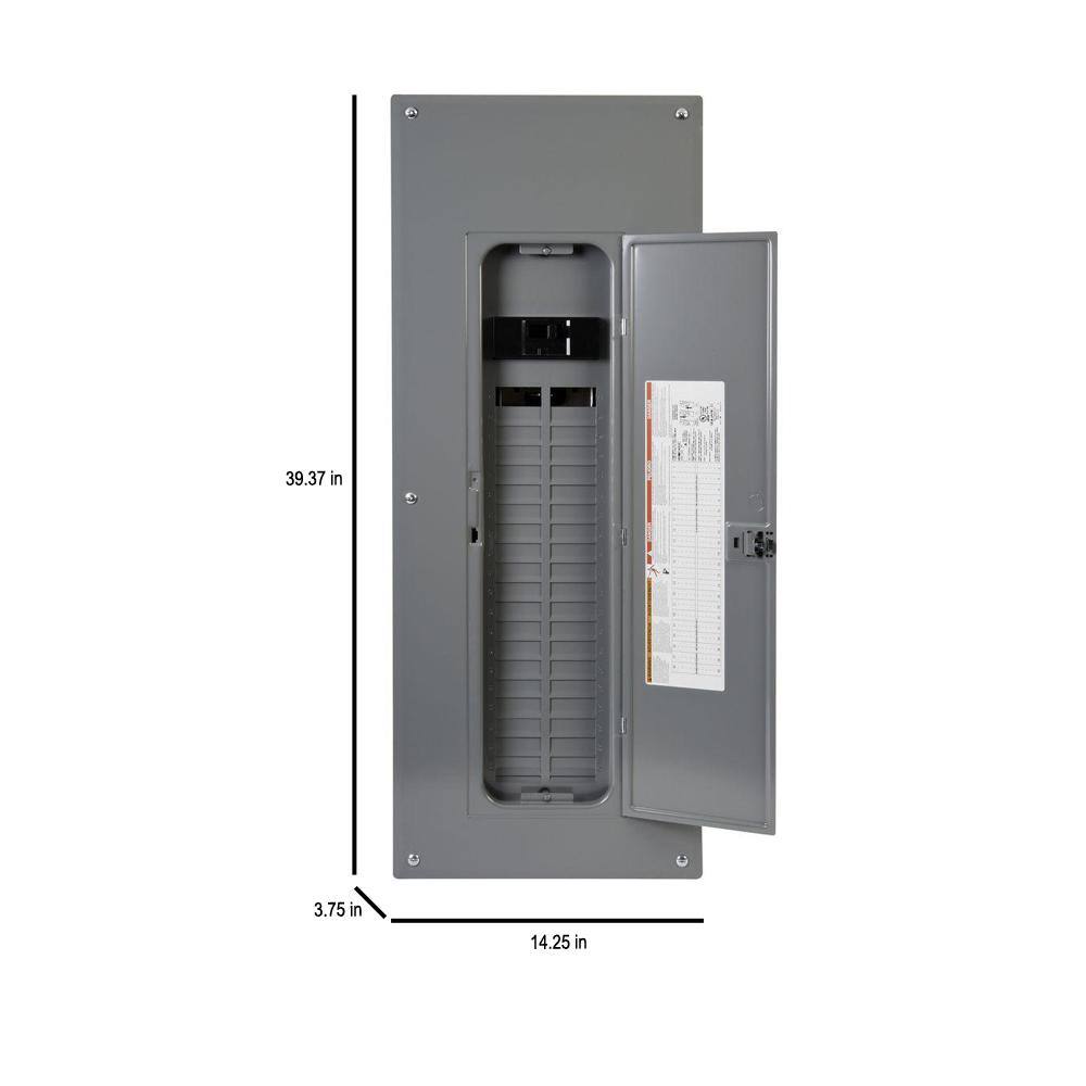 Square D Homeline 200 Amp 40-Space 80-Circuit Indoor Main Breaker Plug-On Neutral Load Center Cover 3ct CAFI breaker Value Pack HOM4080M200PCAFVP