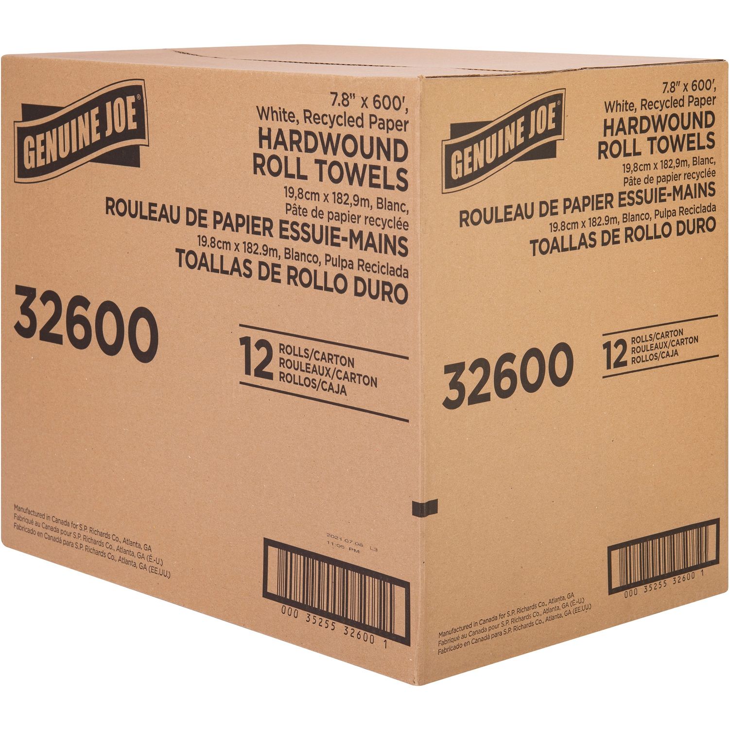 Hardwound Roll Paper Towels by Genuine Joe GJO32600