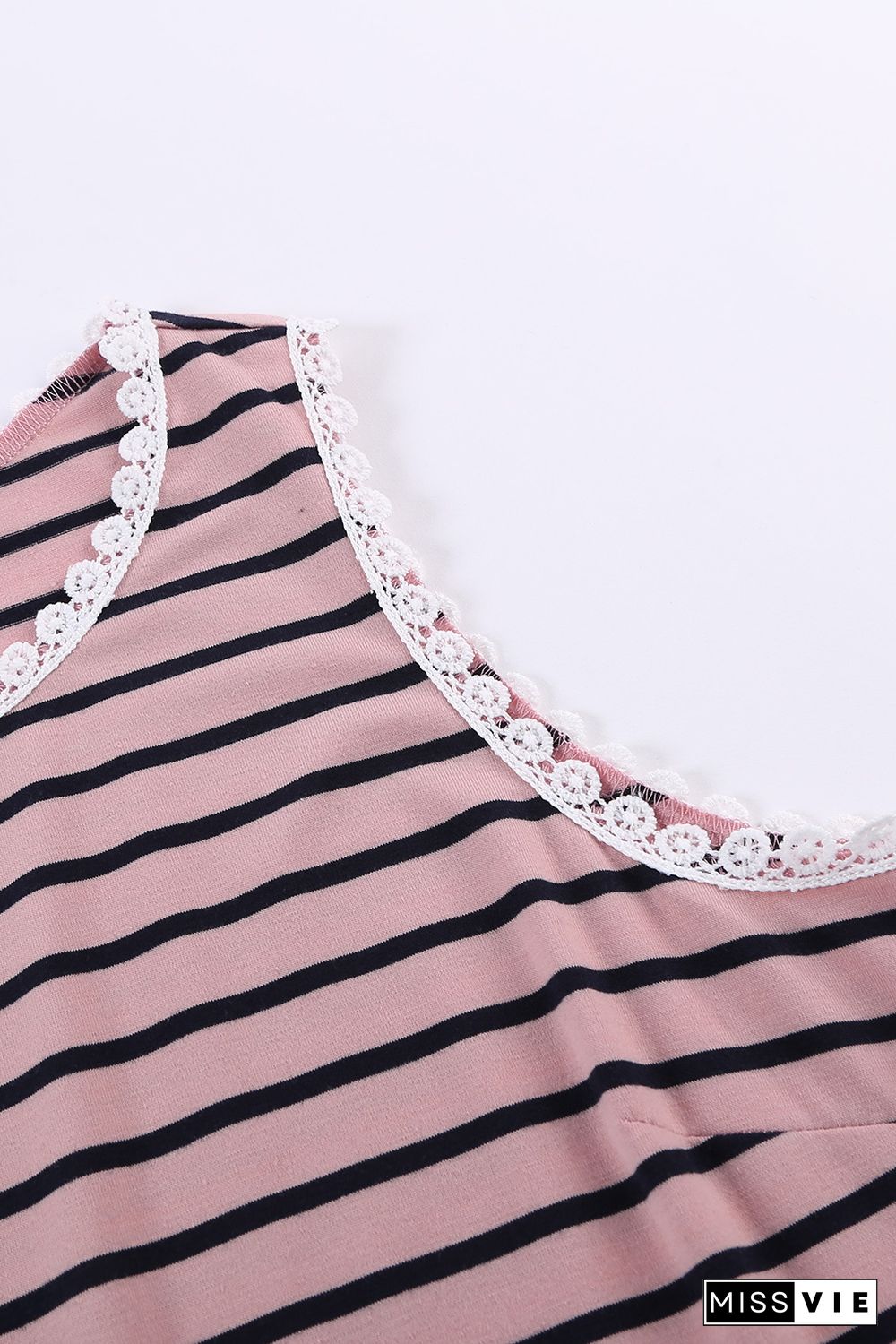 Pink Striped Tank Top