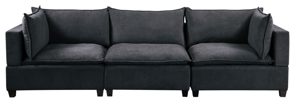 Madison Fabric Down Feather Sofa Couch   Transitional   Sofas   by Lilola Home  Houzz