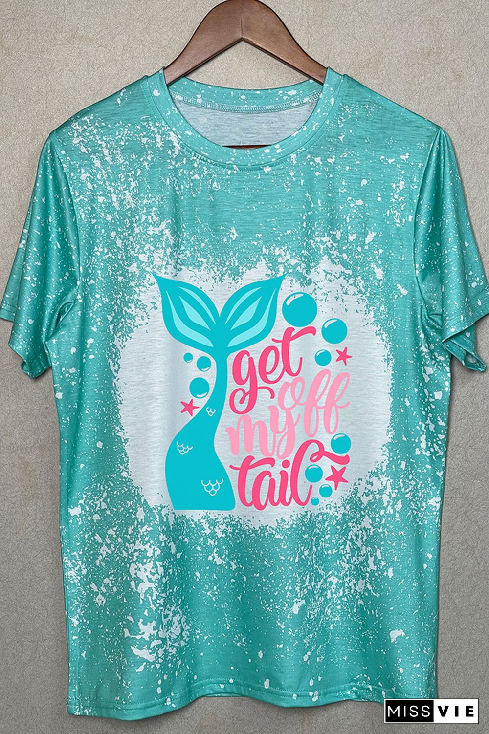 Mermaid Printing Graphic Tee Wholesale