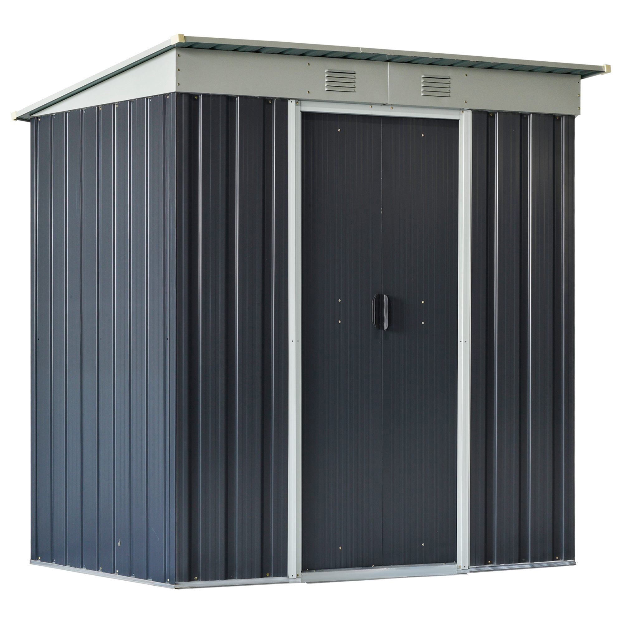 Outsunny 6' x 4' Backyard Garden Storage Shed w/ Locking Door