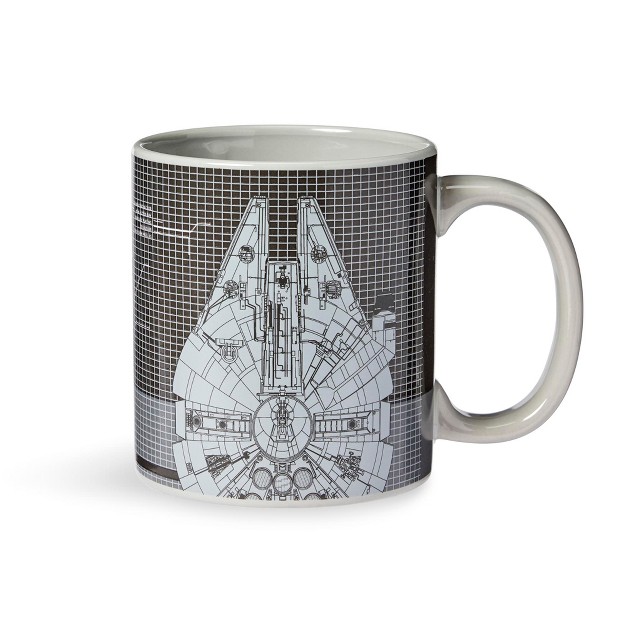 Seven20 Star Wars Millennium Falcon Grid Schematics 20oz Ceramic Mug