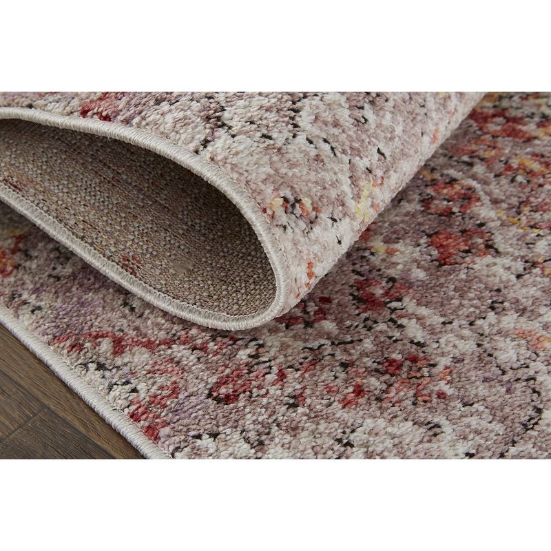 Weave and Wander Matana Pink Ornamental Area Rug