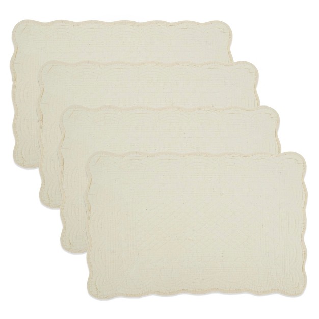 Saro Lifestyle Classic Quilted Placemat set Of 4