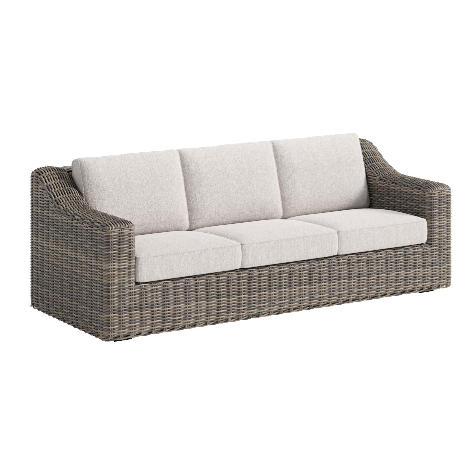 Carmel Natural 3pc Outdoor Seating Set LUX Heavy Weave