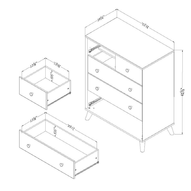 South Shore Yodi 5-Drawer Chest Storage Unit