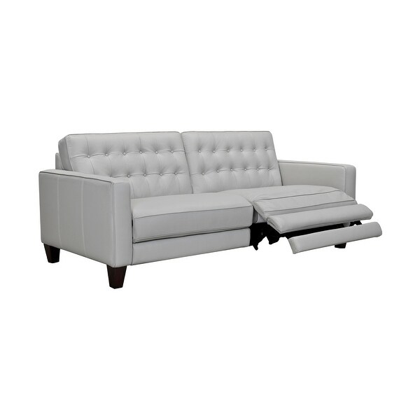 Wesley Chesterfield Power Footrest Leather Sofa