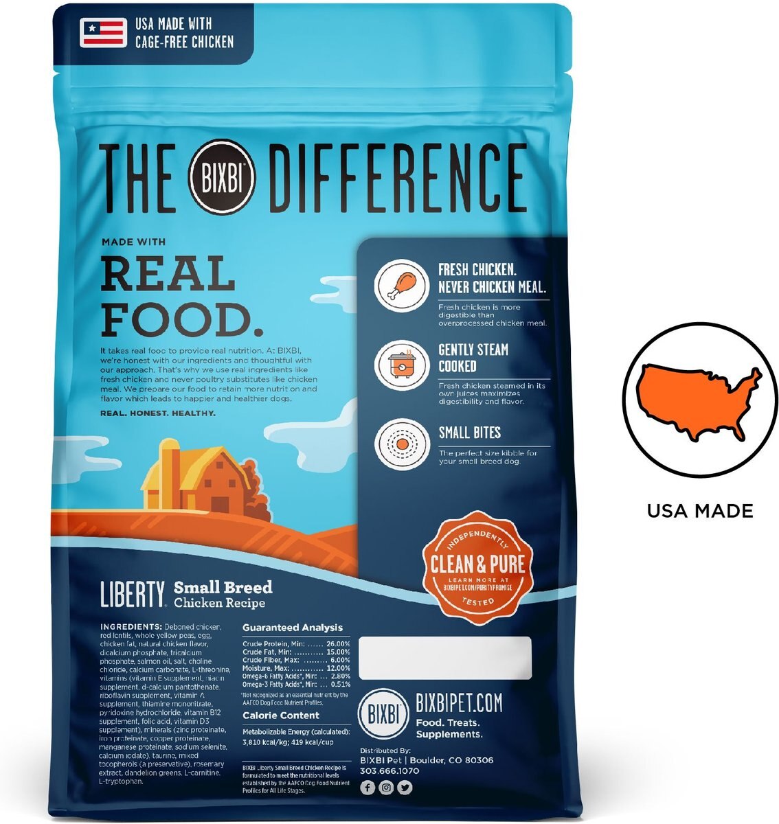 BIXBI Liberty Chicken Recipe Small Breed Grain-Free Dry Dog Food