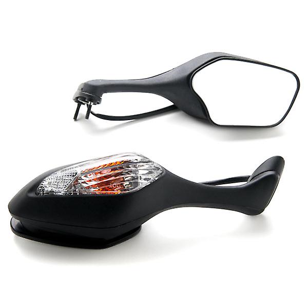 Black Motorcycle Mirrors Turn Signals Left and Right Compatible with 2008 Honda CBR 1000RR / CBR1000RR