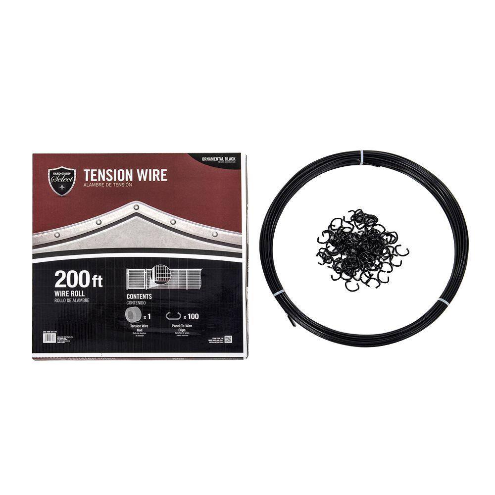 YARDGARD Select YARD GARD Select - STEEL TENSION WIRE KIT - 200ft. -Stabilizes Bottom of Fence Line Includes Clips 328816A