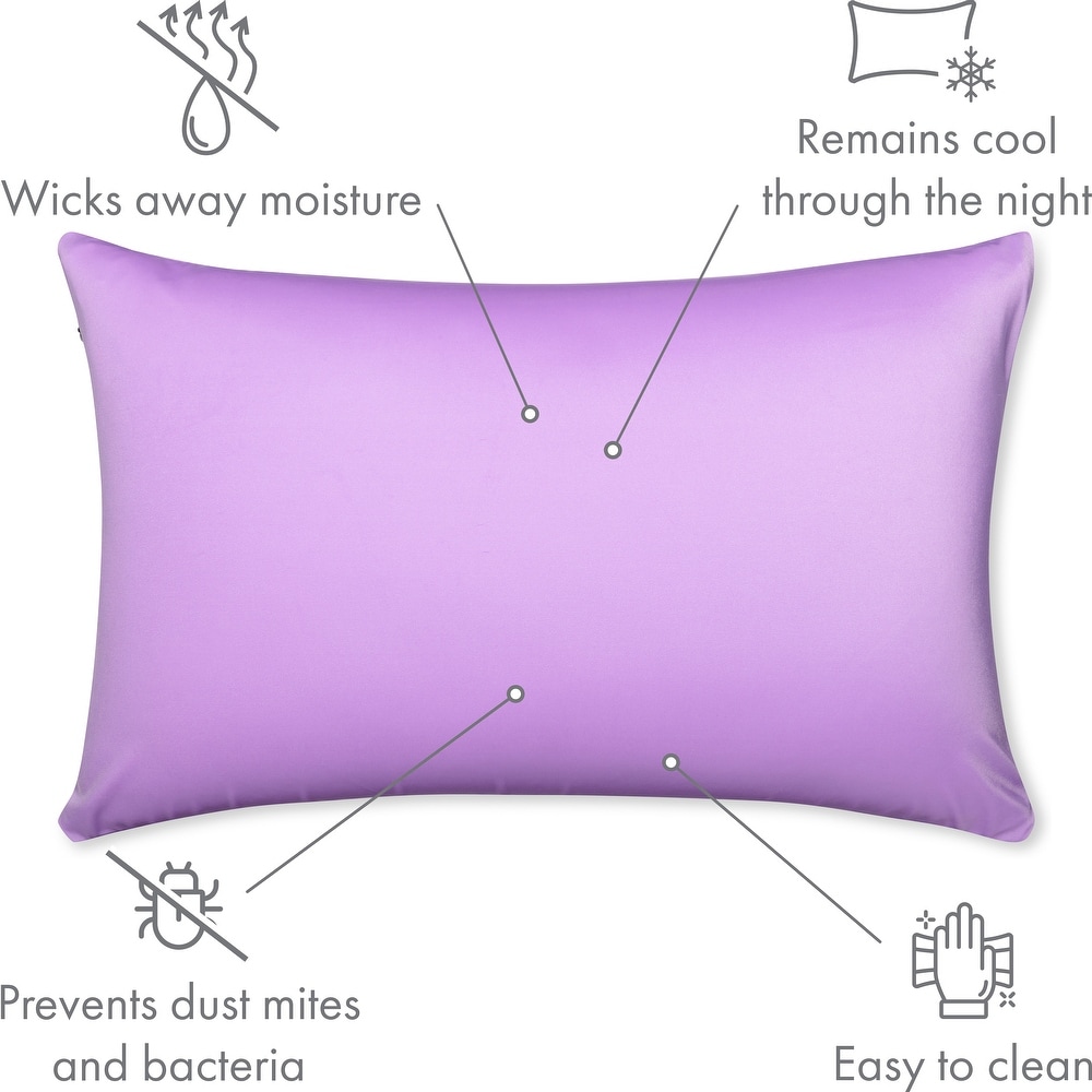 Throw Pillow Cozy Soft Microbead Purple: 1 Pc