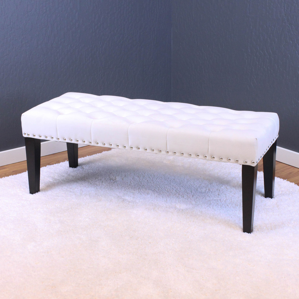 Markelo Velvet Bench   Transitional   Upholstered Benches   by Monsoon Pacific  Houzz