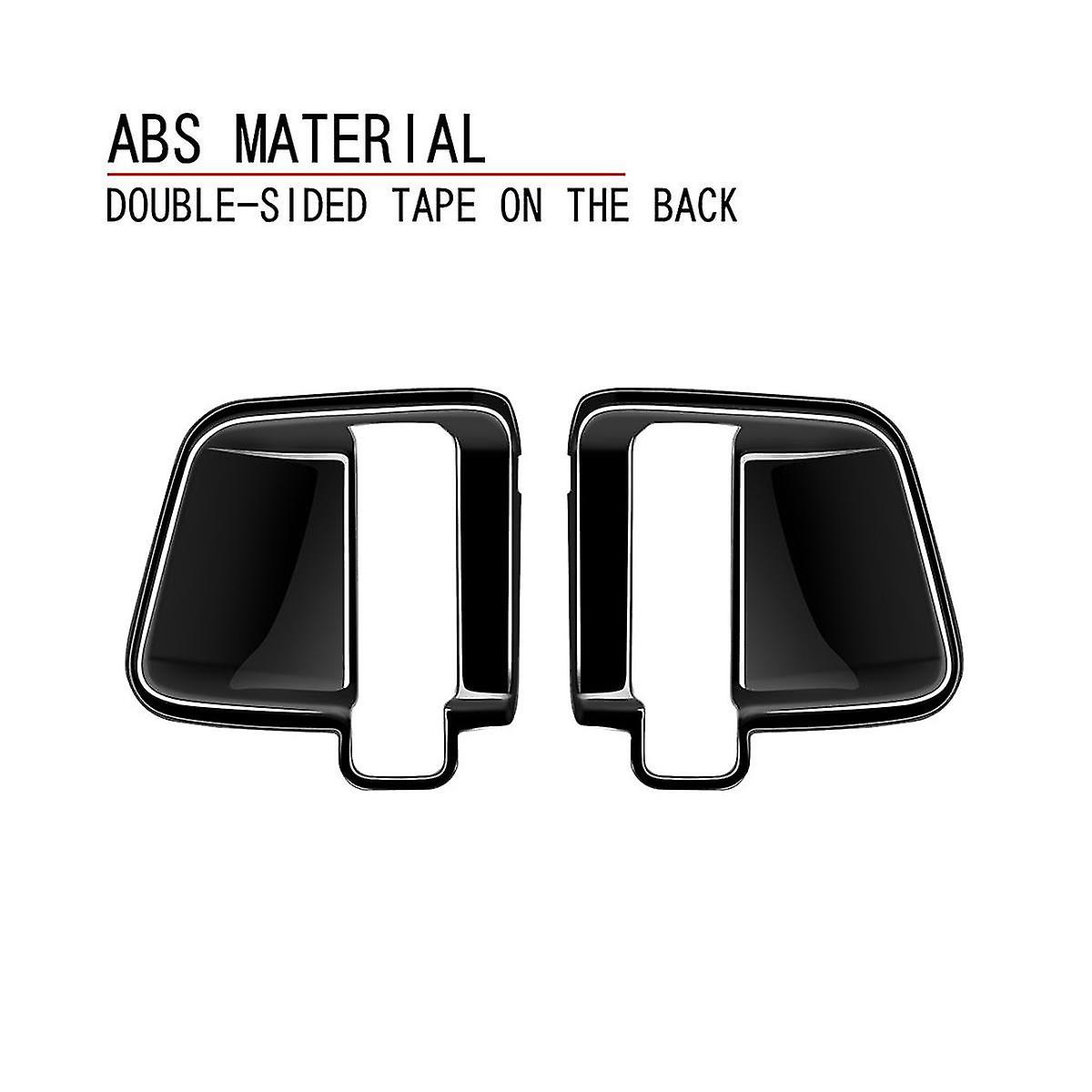 Bright Black Texture Middle Door Inner Handle Bowl Cover Trim For C28 2022-2023 Car Accessories