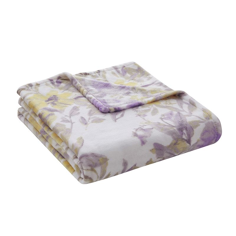 VCNY Home Sylenna Floral Plush Throw Blanket