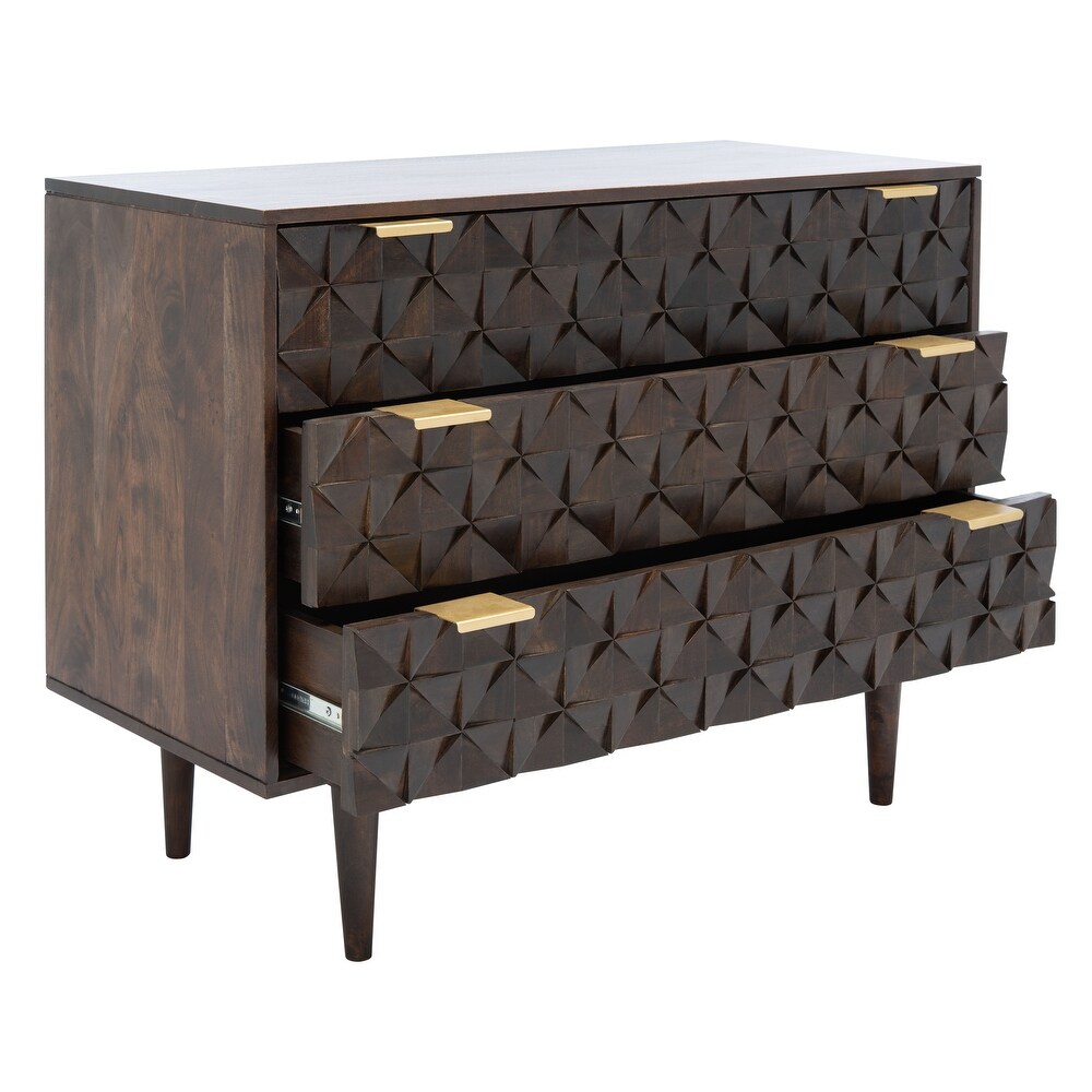 SAFAVIEH Couture Zinnia 3 Drawer Chest Dresser