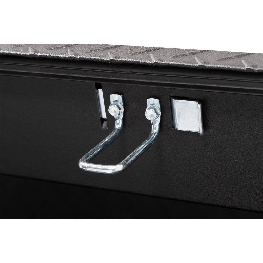 Weather Guard 41 in. Matte Black Aluminum Lo- Side Truck Tool Box 184-52-03