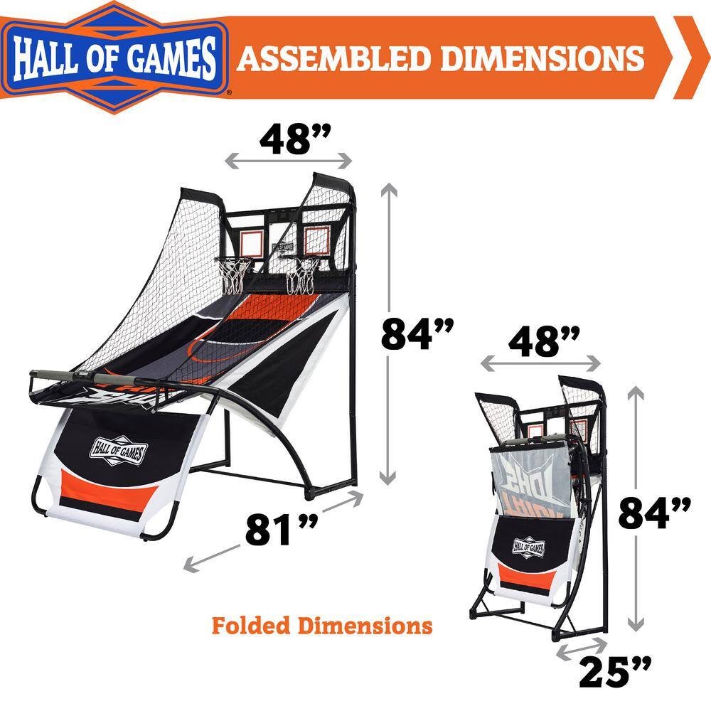 HALL OF GAMES 2 Player Arcade Basketball Game BG144Y20004