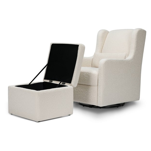 Carter x27 s By Davinci Adrian Swivel Glider With Storage Ottoman