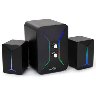 BEFREE SOUND Computer Gaming 2.1 Speaker System with Color LED Lights 985117837M