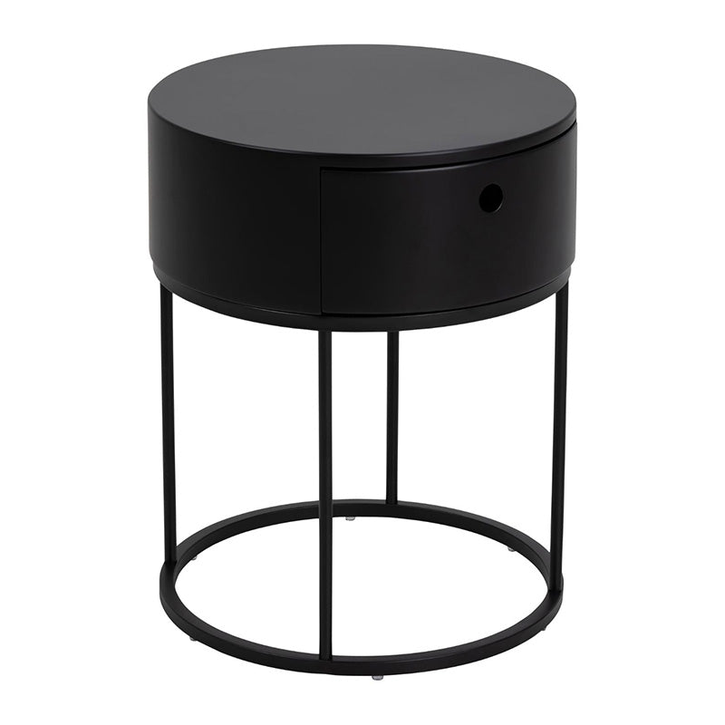 POLON Bedside Table 40cm - Black