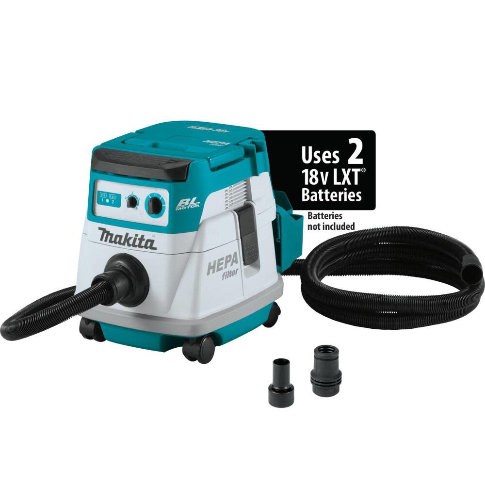 Makita 36V (18V X2) LXT 2.1 Gallon HEPA Filter Dry Dust Extractor Kit XCV21PTX from Makita