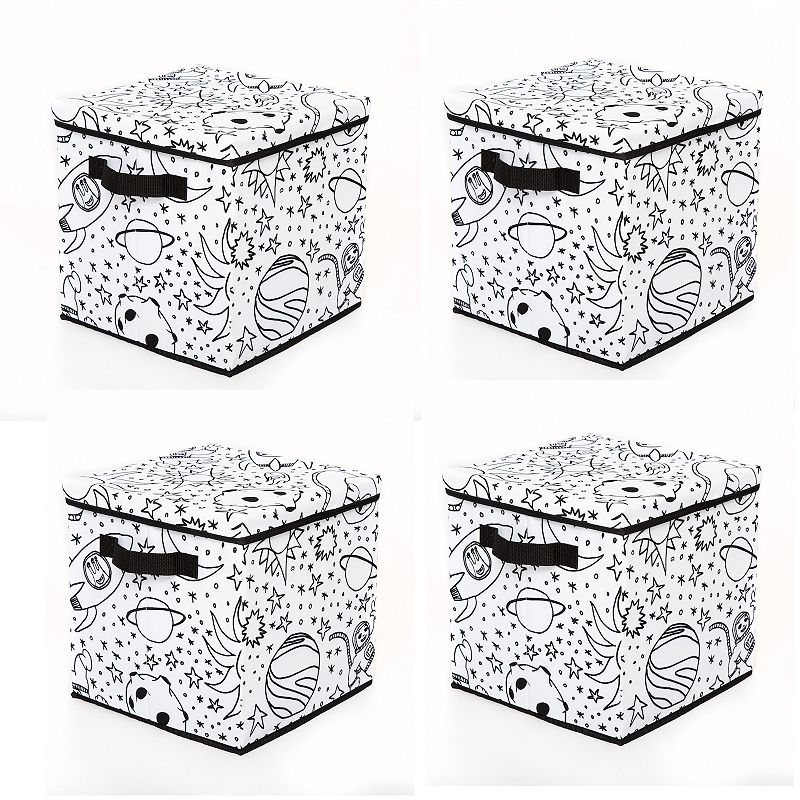 Saddle River Under the Sea Storage Cubes 4-pk