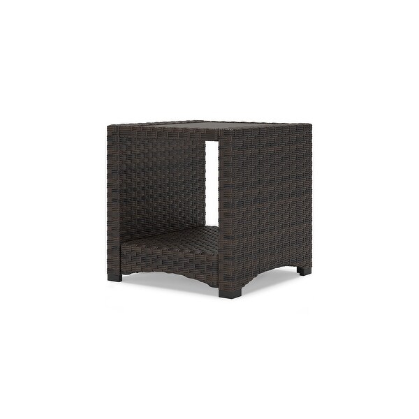 Signature Design by Ashley Windglow Brown Outdoor End Table