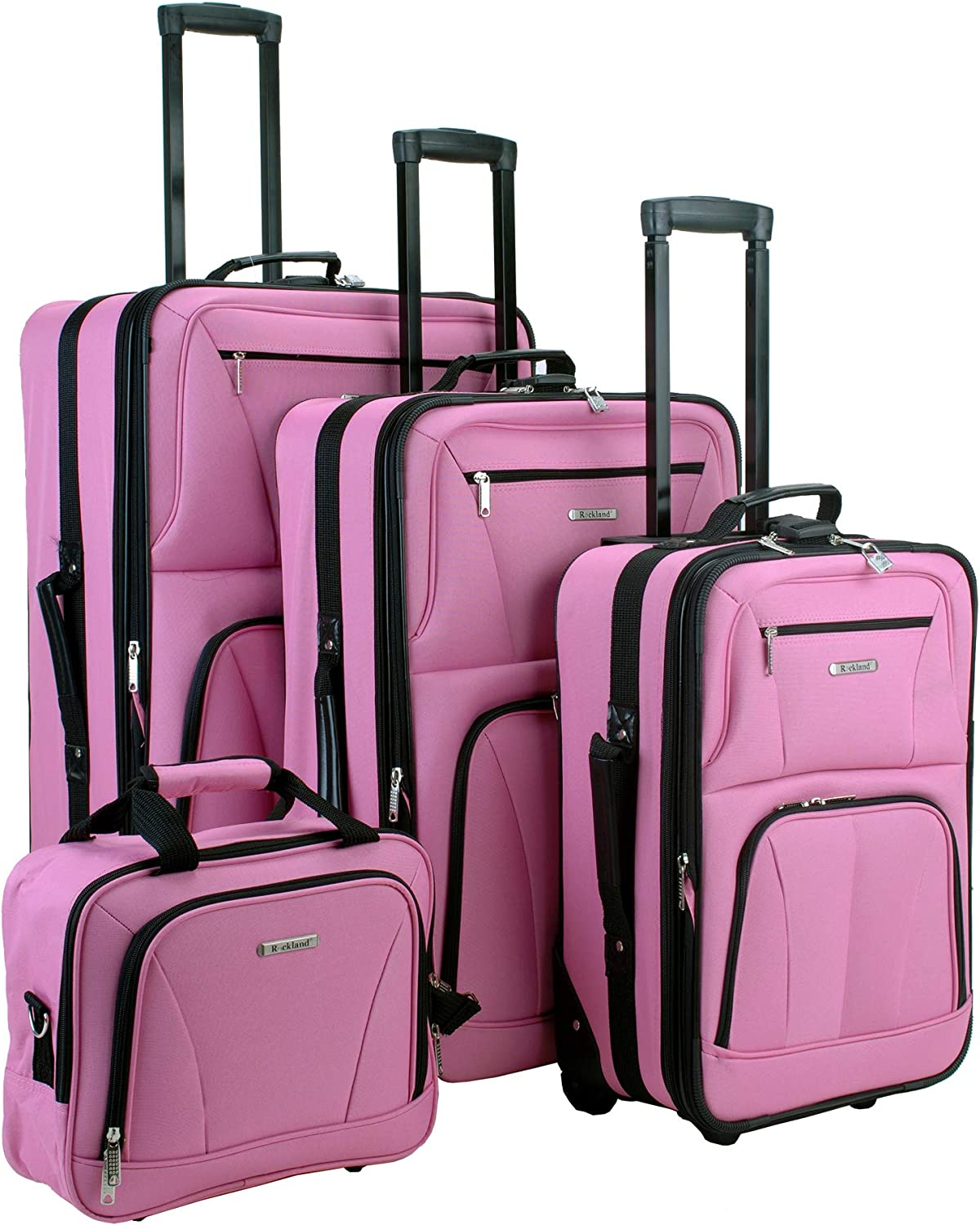 Suitcase Set Of 4 Pink Pieces