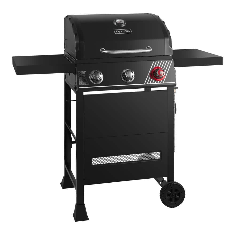 Dyna-Glo 3-Burner Propane Gas Grill in Matte Black with TriVantage Multi-Functional Cooking System DGH353CRP