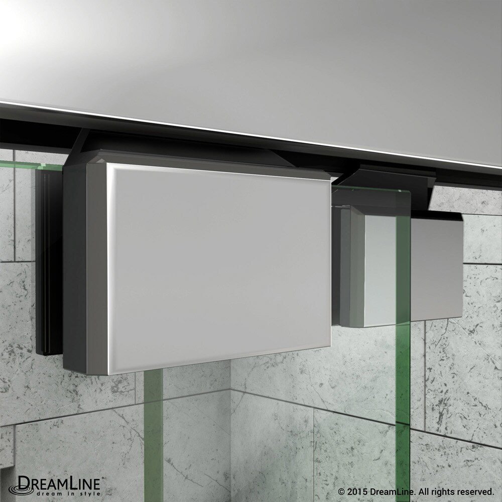 DreamLine Encore 32 in. D x 48 in. W x 78 3/4 in. H Bypass Sliding Shower Door and Shower Base Kit   32\