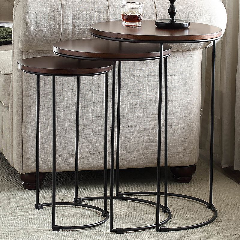 Round Nesting Table 3-piece Set