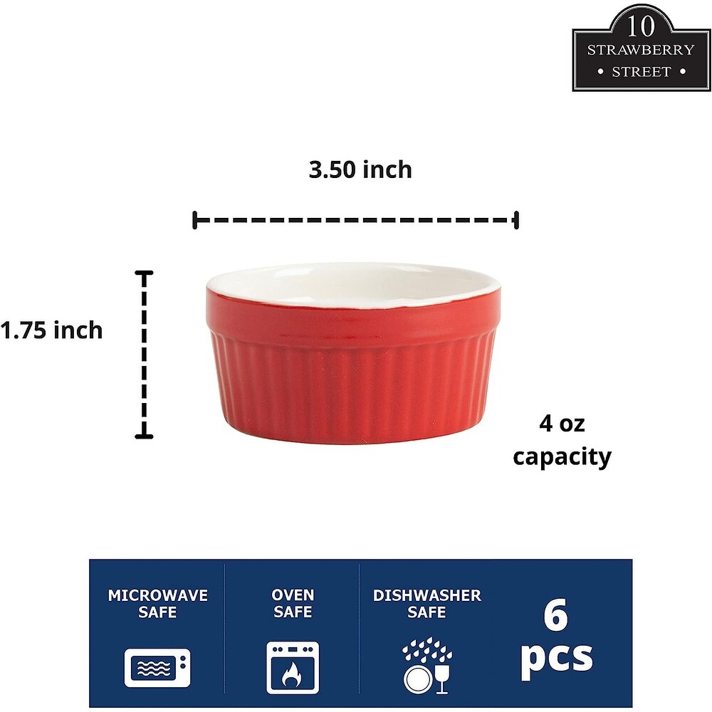 10 Strawberry Street Roma 4oz Ramekin Set of 6