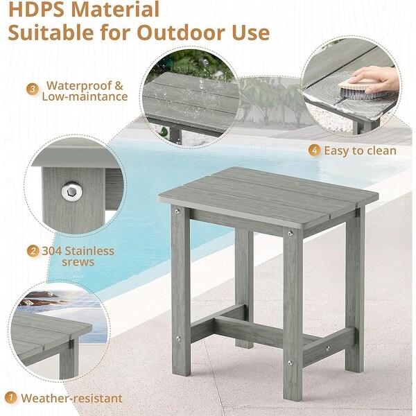 Outdoor Side Table，HDPS Small Outdoor Table