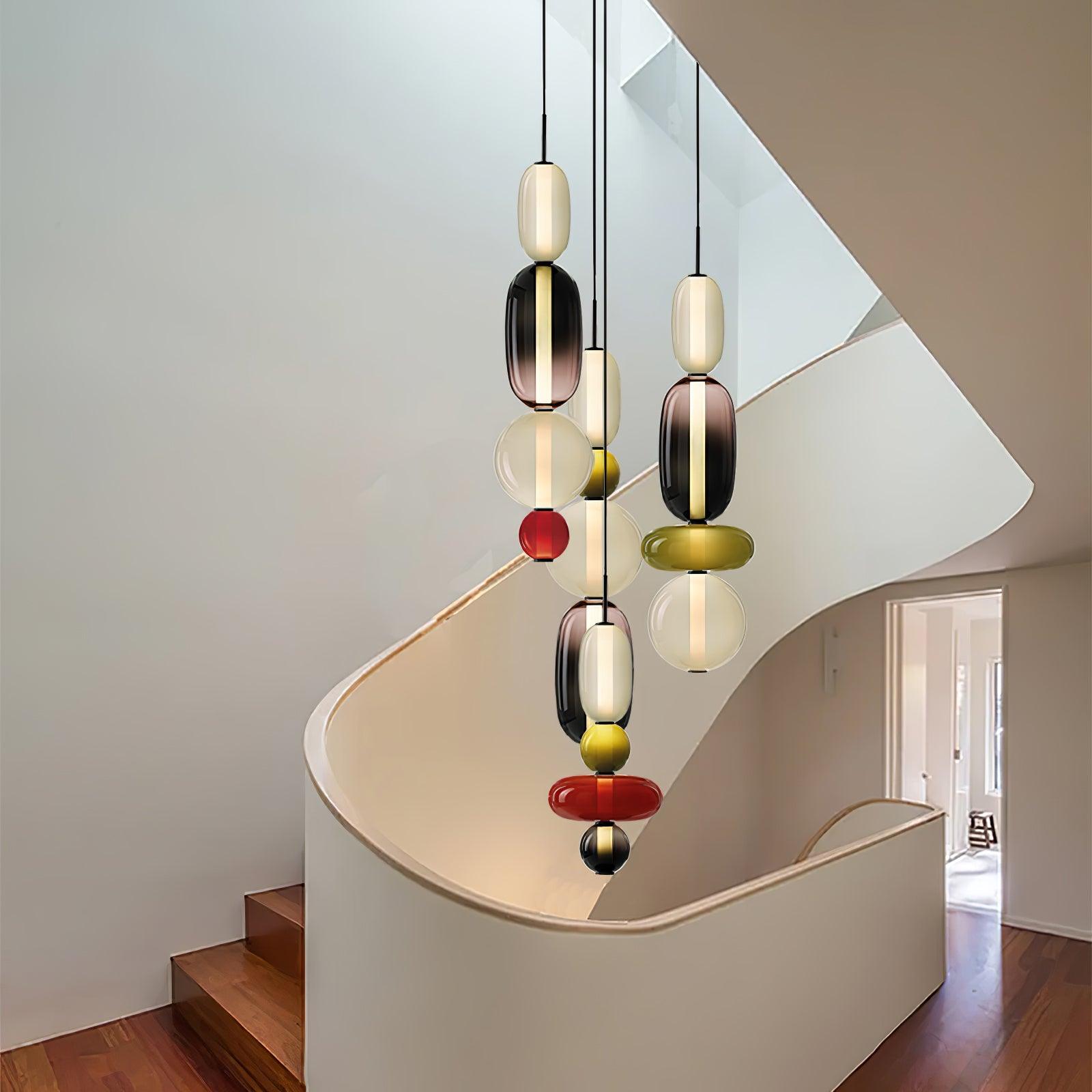 Candied Glass Combo Pendant Light