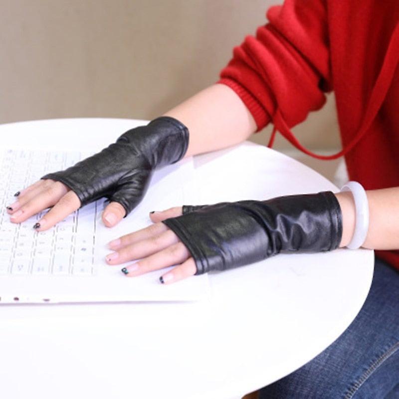 Women's Half Finger Driving Sexy Fingerless Gloves