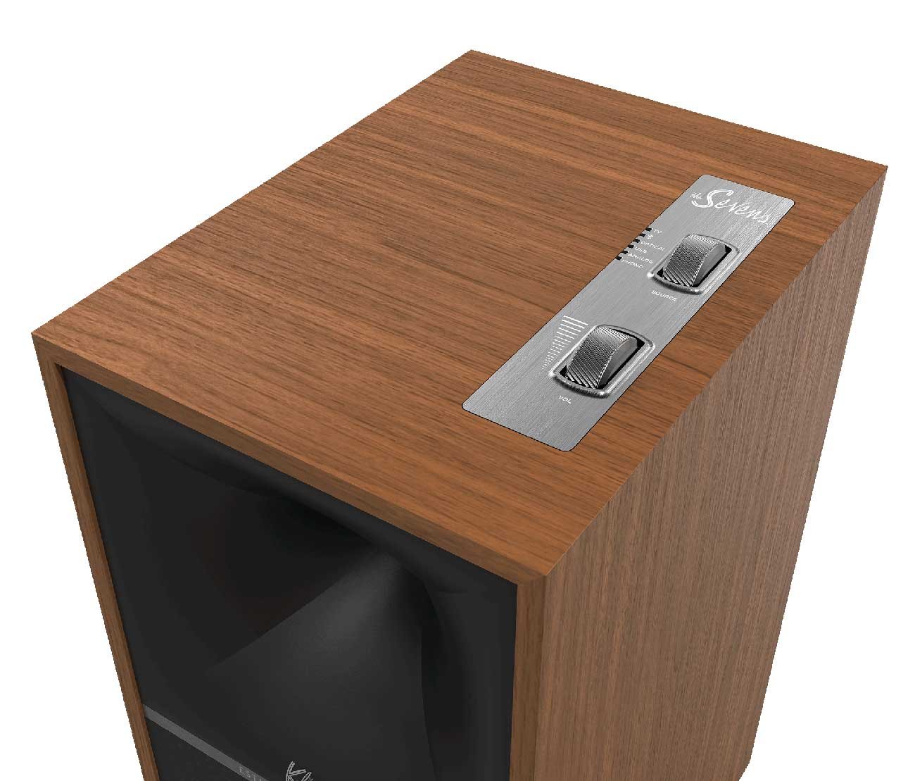 Klipsch The Sevens Heritage Inspired Walnut Powered Bookshelf Speakers (Pair)