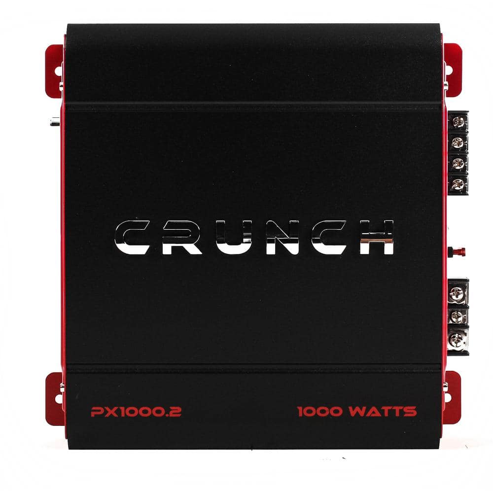 Crunch 2 Channel 1000-Watt Amp A/B Class Car Audio Stereo Amplifier PX-1000.2 PX-1000.2