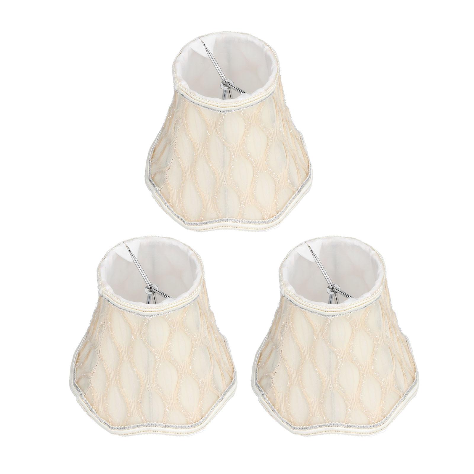 3pcs Fabric Lampshade Modern Clipon E14 Bulb Lamp Shade For Home Chandelier Wall Table Lamps