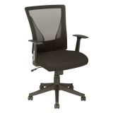 Radley Mesh Mid-Back Task Chair， Black， BIFMA Certified