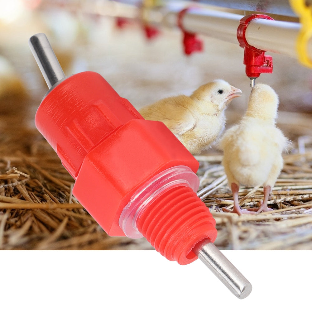 Chicken Feeder Nipple， 360°Chicken Poultry Chicken Water Drinker 350G / 12.34Oz Weight Goose Livestock For Home Bird Chicken