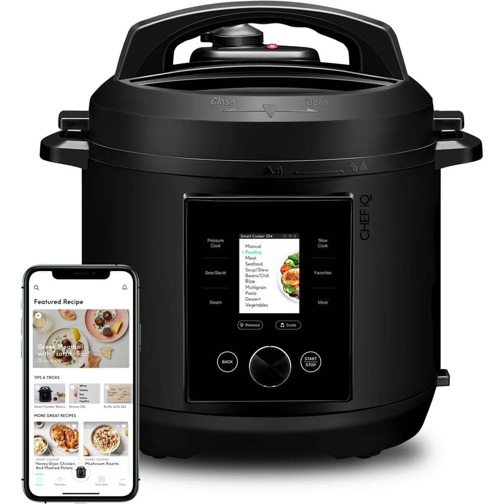 CHEF IQ 6 Qt Electric Smart Pressure Cooker Wifi Enabled RJ40-6-WIFI