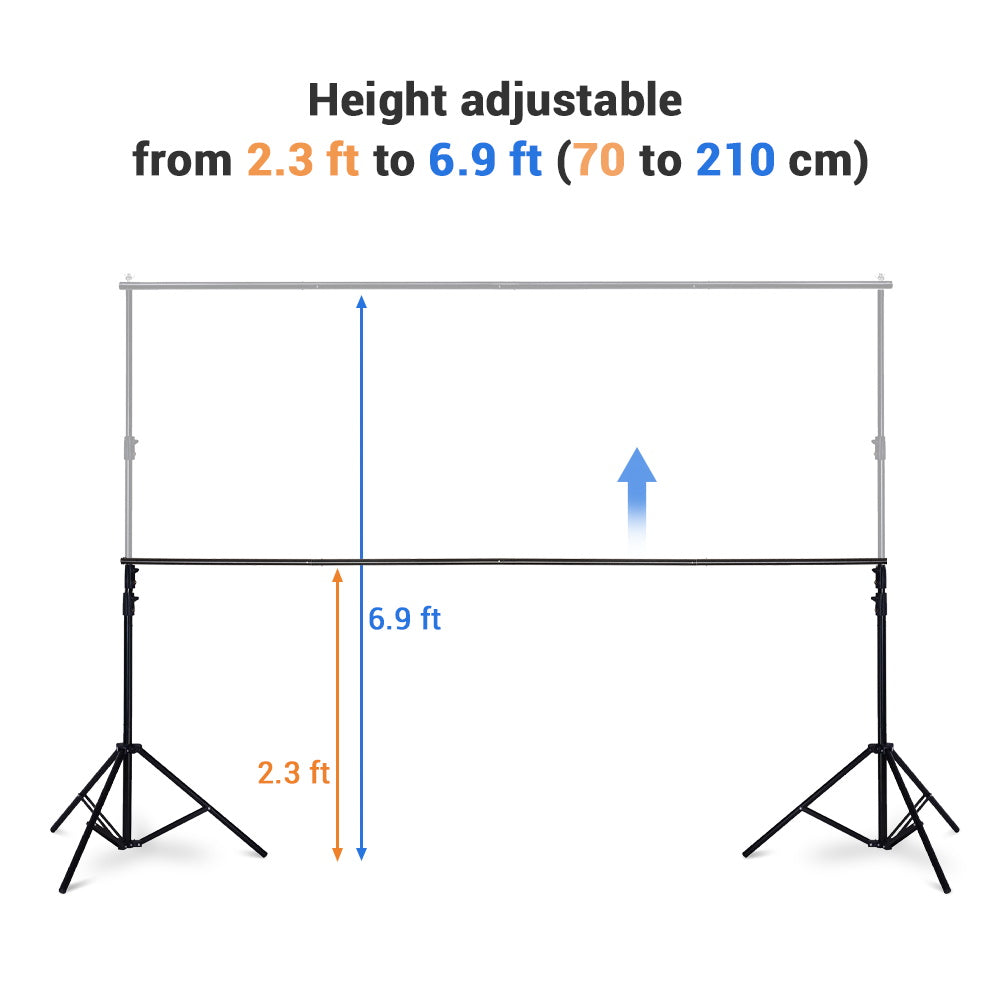 Yescom 10'x7' Adjustable Photography Background Support