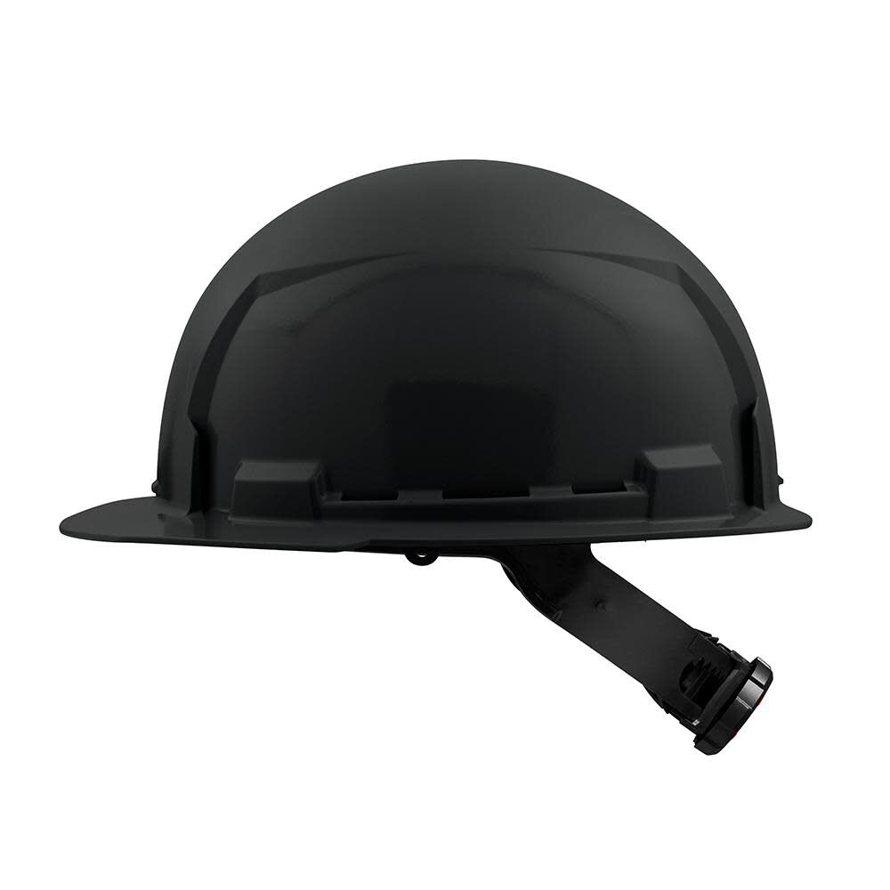 MW Black Front Brim Hard Hat with 4pt Ratcheting Suspension Type 1 Class E 48-73-1110 from MW