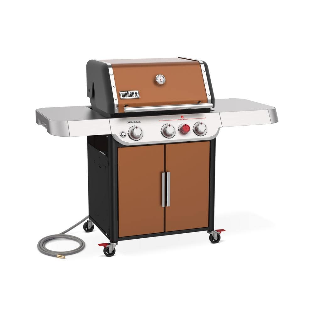 Weber Genesis E-325s 3-Burner Natural Gas Grill in Copper with Built-In Thermometer 37320001