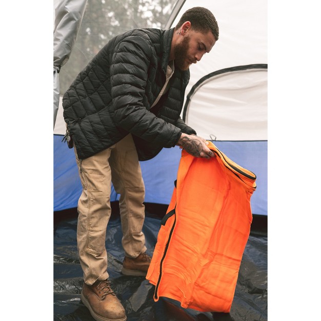 Stansport Rectangular Fleece Sleeping Bag Orange