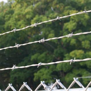 FARMGARD 1320 ft. 12-12-Gauge 4-Point Class I High-Tensile Galvanized Steel Barbed Wire 317831A